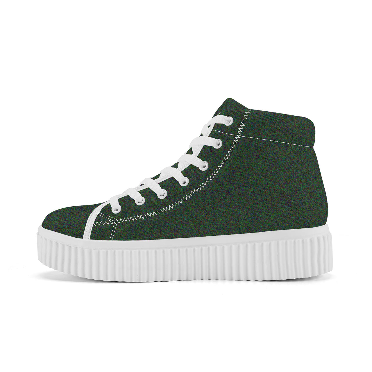 OOTO - GREEN SANDS - Women's High Top Platform Shoes - 1 COLOR -