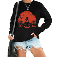 Thumbnail for Women's  Halloween pumpkin skull series sweatshirt - K - 5 PATTERNS - CHECK US OUT! -