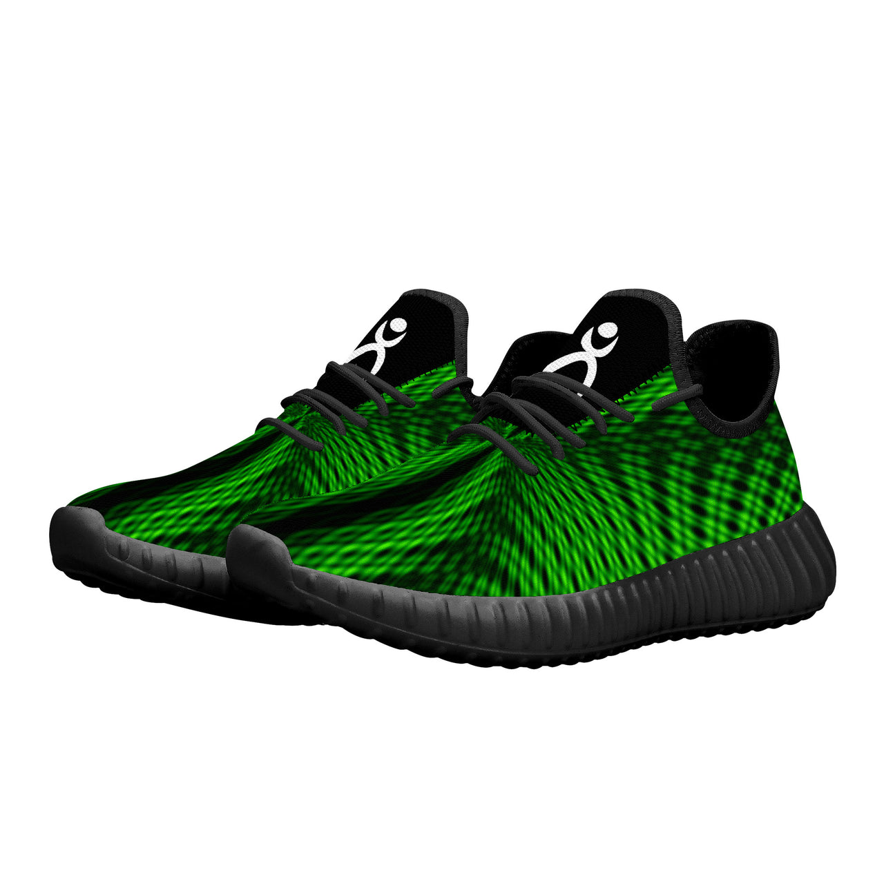 OOTO - GREEN STRETCH - Mesh Knit Sneakers - Black soles - 1 COLOR -