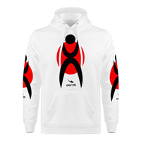 Thumbnail for OOTO - GLYPHIC EN BLACK OVER RED - Men's Hoodie - 1 COLOR -