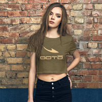 Thumbnail for OOTO - DASH EN PEACH - Women’s Crop Tee - 2 COLORS