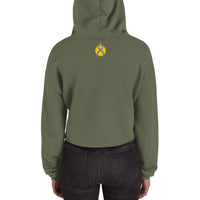 Thumbnail for OOTO - GLYPHIC EN GRAY OVER MAIZE - Crop Hoodie - 4 COLORS -