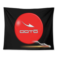 Thumbnail for OOTO - PLAY BALL FLAMING DASH - Wall Tapestry - 3 SIZES -