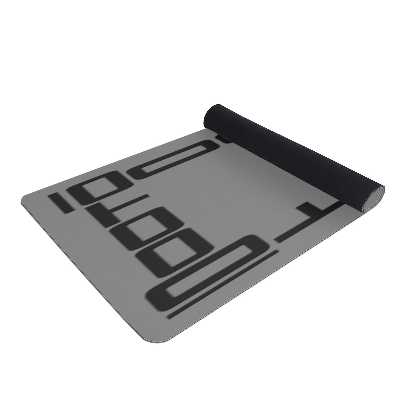 OOTO - Yoga Mat - Black frame on gray