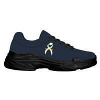 Thumbnail for OOTO - D22 Chunky Sneakers - GLYPHIC WITH DASH - Black soles - 1 COLOR -