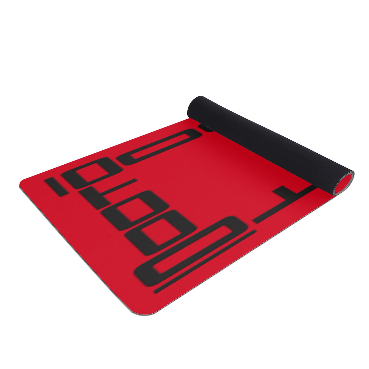 OOTO - Yoga Mat - Black frame on bright red