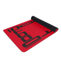 Thumbnail for OOTO - Yoga Mat - Black frame on bright red