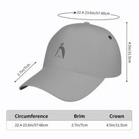 Thumbnail for OOTO - BIG STEPPIN GLYPHIC EN DK GRAY 3D PRINT - HC_T9 Curved Brim Baseball Cap - 1 COLOR -