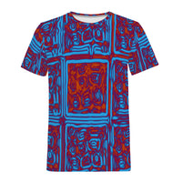 Thumbnail for HIERO - D61 Men's All Over Print T-Shirt - 1 COLOR -