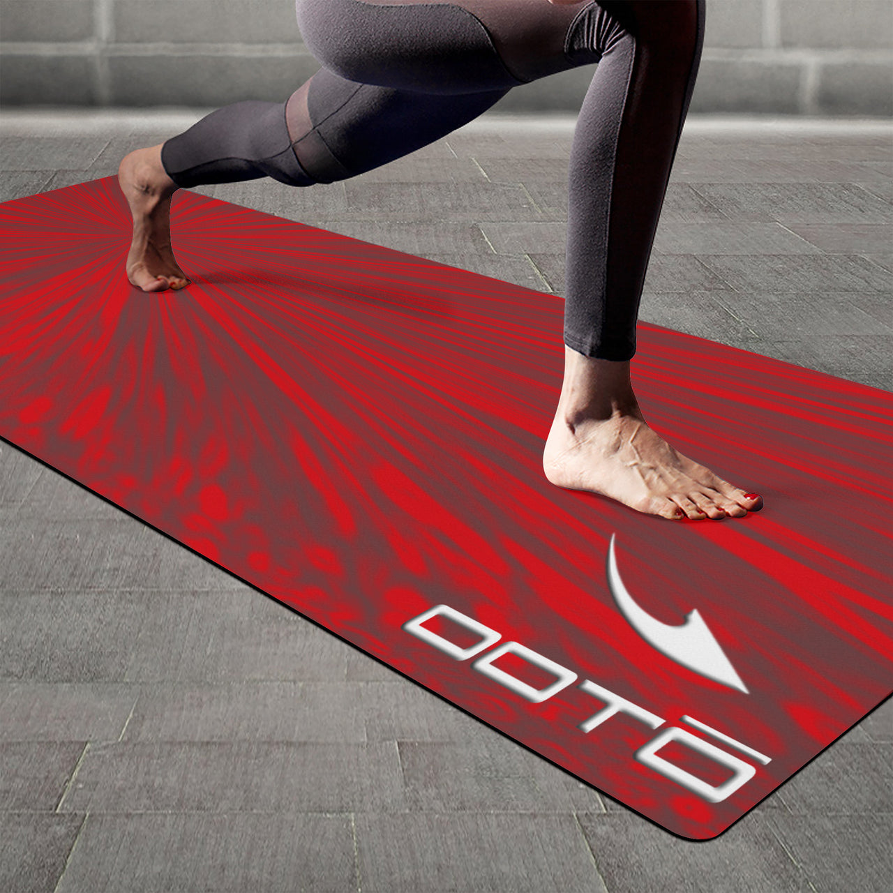 OOTO - Yoga Mat - Motivation in red 1