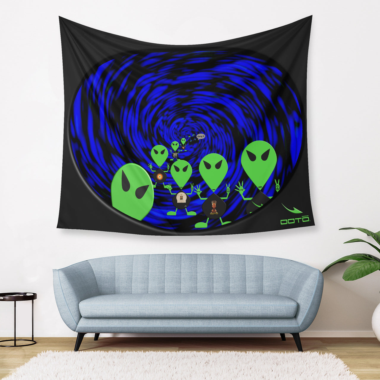 OOTO - AL - A FRAMED INVASION - Wall Tapestry - 3 SIZES