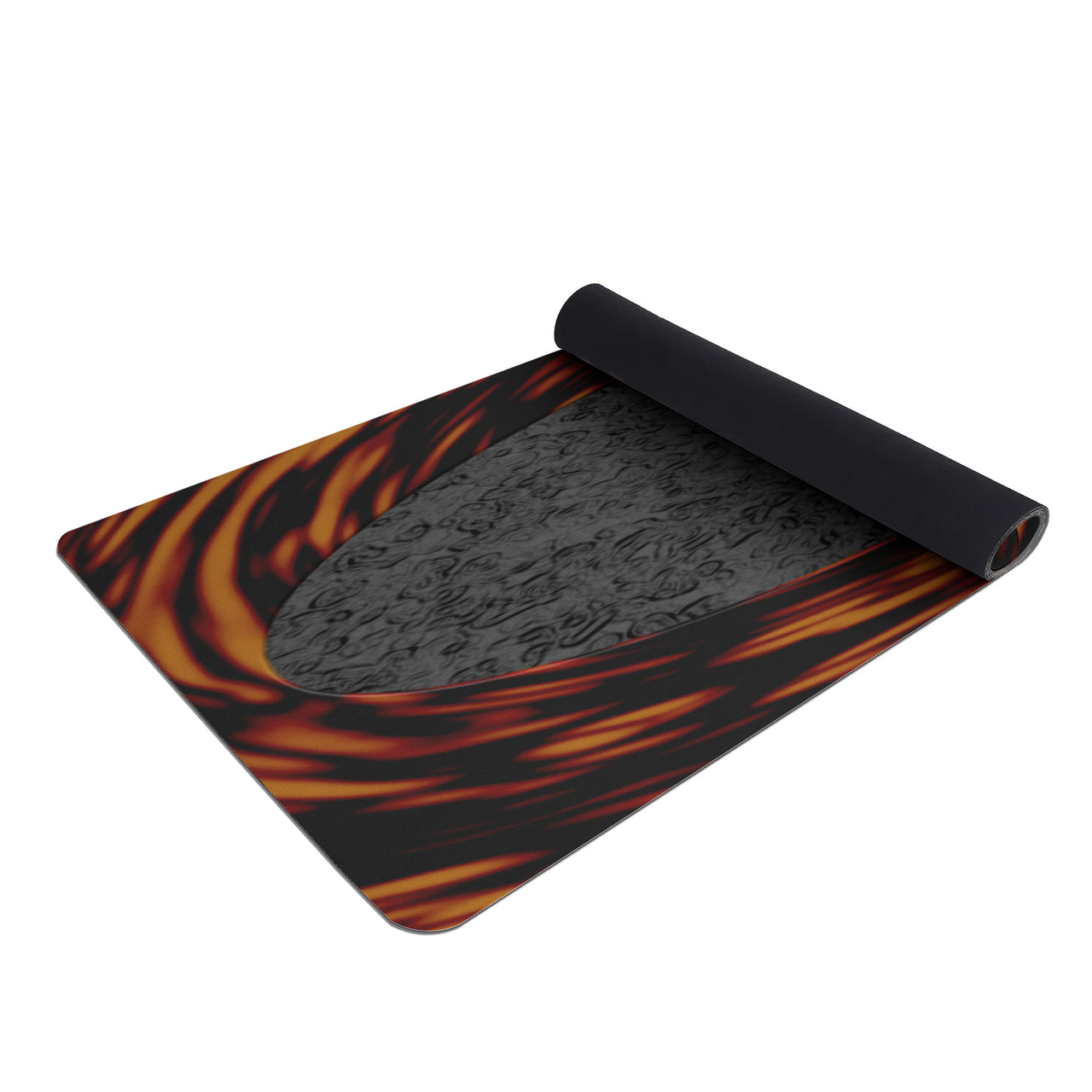 OOTO - Yoga Mat - Orange ordeal frame over grayed static