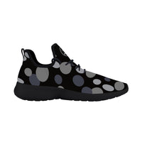 Thumbnail for OOTO - Lightweight Mesh Knit Sneaker - GRAYED ORBS - Black soles - 1 COLOR -