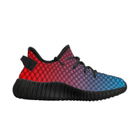 Thumbnail for OOTO - A GRADIENT EN RD & BLUE - D18 Kids Mesh Knit Sneaker - Black soles - 1 COLOR -