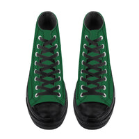 Thumbnail for OOTO - High Top Canvas Shoes - BIG GREEN - Black soles - 1 COLOR -